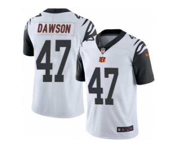 Youth Nike Cincinnati Bengals #47 Paul Dawson Limited White Rush NFL Jersey