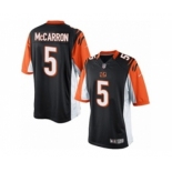 Youth Nike Cincinnati Bengals #5 AJ McCarron Black Team Color NFL Jersey