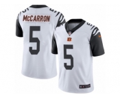 Youth Nike Cincinnati Bengals #5 AJ McCarron Limited White Rush NFL Jersey