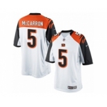 Youth Nike Cincinnati Bengals #5 AJ McCarron White NFL Jersey