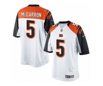 Youth Nike Cincinnati Bengals #5 AJ McCarron White NFL Jersey