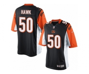 Youth Nike Cincinnati Bengals #50 A.J. Hawk Black Team Color NFL Jerse