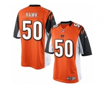 Youth Nike Cincinnati Bengals #50 A.J. Hawk Orange Alternate NFL Jersey