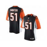 Youth Nike Cincinnati Bengals #51 Kevin Minter Limited Black Team Color NFL Jersey