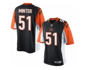 Youth Nike Cincinnati Bengals #51 Kevin Minter Limited Black Team Color NFL Jersey