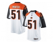 Youth Nike Cincinnati Bengals #51 Kevin Minter Limited White NFL Jersey