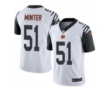 Youth Nike Cincinnati Bengals #51 Kevin Minter Limited White Rush NFL Jersey