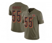 Youth Nike Cincinnati Bengals #55 Vontaze Burfict Limited Olive 2017 Salute to Service NFL Jersey