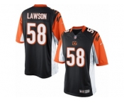 Youth Nike Cincinnati Bengals #58 Carl Lawson Limited Black Team Color NFL Jersey