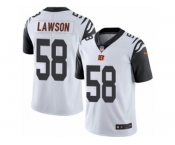 Youth Nike Cincinnati Bengals #58 Carl Lawson Limited White Rush NFL Jersey