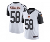 Youth Nike Cincinnati Bengals #58 Rey Maualuga Limited White Rush NFL Jersey