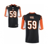 Youth Nike Cincinnati Bengals #59 Nick Vig Black Team Color NFL Jersey