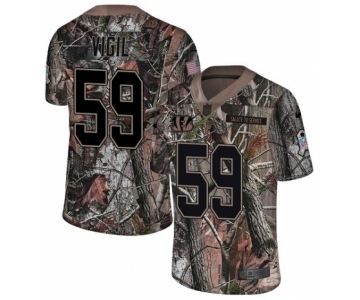 Youth Nike Cincinnati Bengals #59 Nick Vigil Limited Camo Rush Realtree NFL Jersey