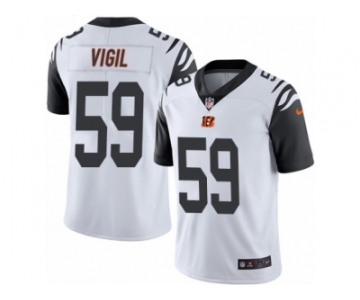 Youth Nike Cincinnati Bengals #59 Nick Vigil Limited White Rush NFL Jersey