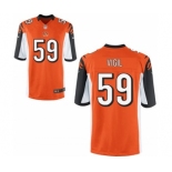 Youth Nike Cincinnati Bengals #59 Nick Vigil Orange Alternate NFL Jersey