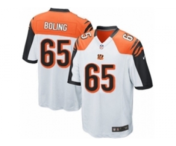 Youth Nike Cincinnati Bengals #65 Clint Boling White NFL Jersey