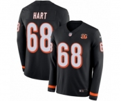 Youth Nike Cincinnati Bengals #68 Bobby Hart Limited Black Therma Long Sleeve NFL Jersey