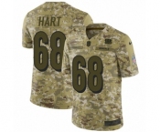 Youth Nike Cincinnati Bengals #68 Bobby Hart Limited Camo 2018 Salute to Service NFL Jersey