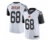 Youth Nike Cincinnati Bengals #68 Kevin Zeitler Limited White Rush NFL Jersey