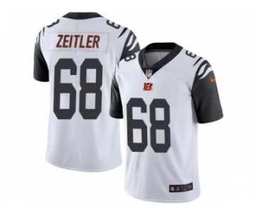 Youth Nike Cincinnati Bengals #68 Kevin Zeitler Limited White Rush NFL Jersey