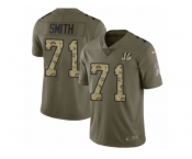 Youth Nike Cincinnati Bengals #71 Andre Smith Limited Olive Camo 2017 Salute to Service NFL Jersey