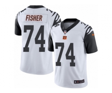 Youth Nike Cincinnati Bengals #74 Jake Fisher Limited White Rush NFL Jersey