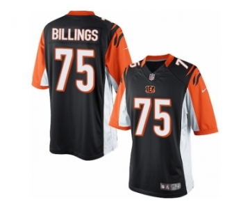 Youth Nike Cincinnati Bengals #75 Andrew Billings Limited Black Team Color NFL Jersey