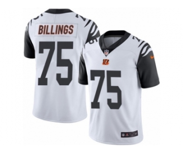 Youth Nike Cincinnati Bengals #75 Andrew Billings Limited White Rush NFL Jersey