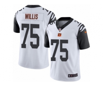 Youth Nike Cincinnati Bengals #75 Jordan Willis Limited White Rush NFL Jersey