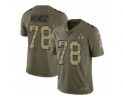 Youth Nike Cincinnati Bengals #78 Anthony Munoz Limited Olive Camo 2017 Salute to Service NFL Jersey