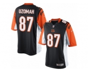 Youth Nike Cincinnati Bengals #87 C.J. Uzomah Limited Black Team Color NFL Jersey