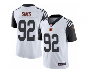 Youth Nike Cincinnati Bengals #92 Pat Sims Limited White Rush NFL Jersey