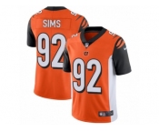 Youth Nike Cincinnati Bengals #92 Pat Sims Vapor Untouchable Limited Orange Alternate NFL Jersey