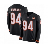 Youth Nike Cincinnati Bengals #94 Sam Hubbard Limited Black Therma Long Sleeve NFL Jersey