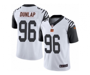 Youth Nike Cincinnati Bengals #96 Carlos Dunlap Limited White Rush NFL Jersey