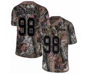 Youth Nike Cincinnati Bengals #98 Ryan Glasgow Limited Camo Rush Realtree NFL Jersey