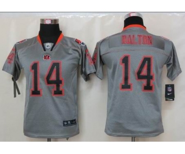 nike youth nfl jerseys cincinnati bengals #14 dalton grey[nike lights out]