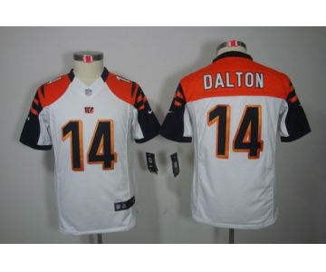 nike youth nfl jerseys cincinnati bengals #14 dalton white[nike limited]