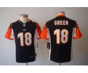 nike youth nfl jerseys cincinnati bengals #18 green black[nike limited]