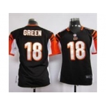 nike youth nfl jerseys cincinnati bengals #18 green black[nike]