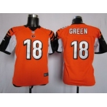 nike youth nfl jerseys cincinnati bengals #18 green orange[nike]