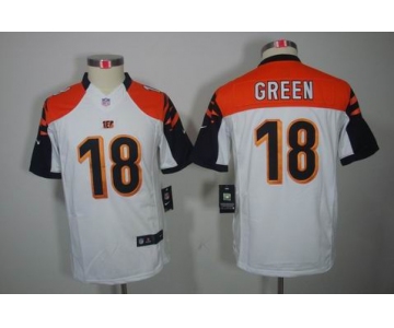 nike youth nfl jerseys cincinnati bengals #18 green white[nike limited]