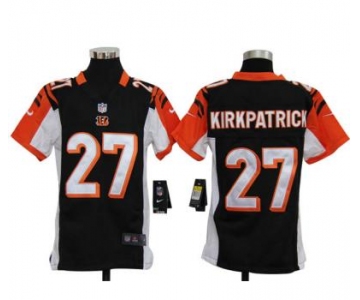 nike youth nfl jerseys cincinnati bengals #27 dre kirkpatrick black[nike]