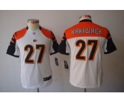 nike youth nfl jerseys cincinnati bengals #27 kirkpatrick white[nike limited]