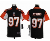 nike youth nfl jerseys cincinnati bengals #97 atkins black[nike]