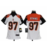 nike youth nfl jerseys cincinnati bengals #97 atkins white[nike]