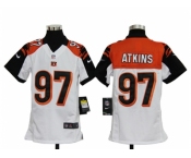 nike youth nfl jerseys cincinnati bengals #97 atkins white[nike]