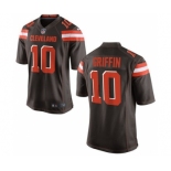 Men Cleveland Browns #10 Robert Griffin III Brown Home Game Jersey