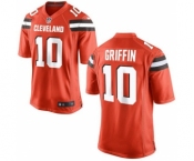 Men Cleveland Browns #10 Robert Griffin III Orange Game Jersey