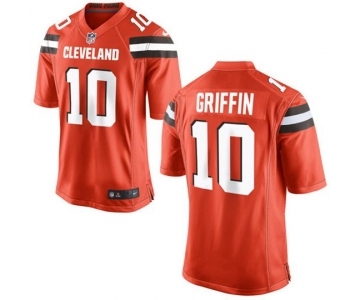 Men Cleveland Browns #10 Robert Griffin III Orange Game Jersey